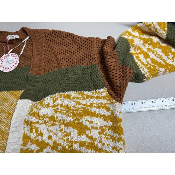 NEW Umgee Long Cardigan Sweater Womens Size Medium Oversized Open Front - Picture 8 of 11
